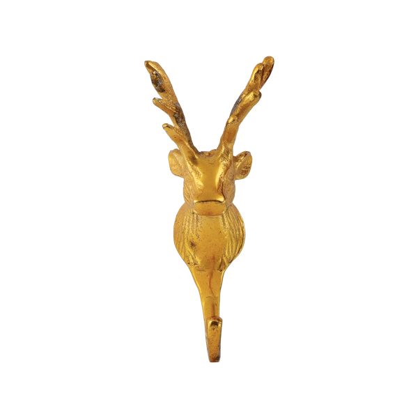 Exquisite Gold Reindeer Wall Decor – Artistic Figurine for Living Room, Bedroom, Office