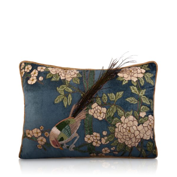 Glint Multi Colour Embroidery with father Cushion Cover