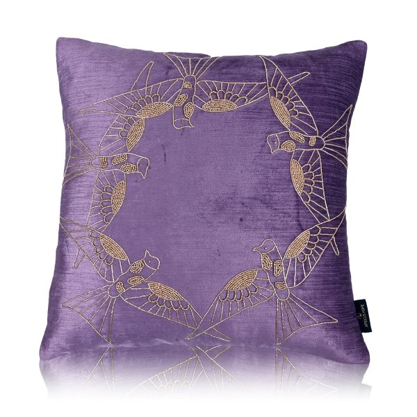 Unity Bird Hand Embroidery Move Cushion Cover