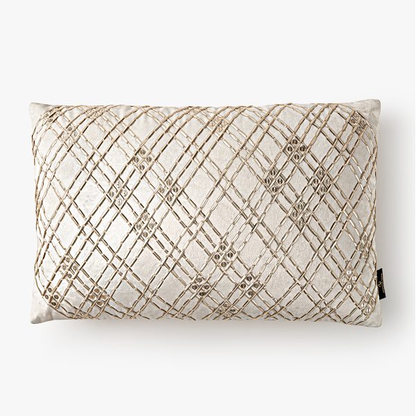 Canework Art Embroidered Line Cushion Cover